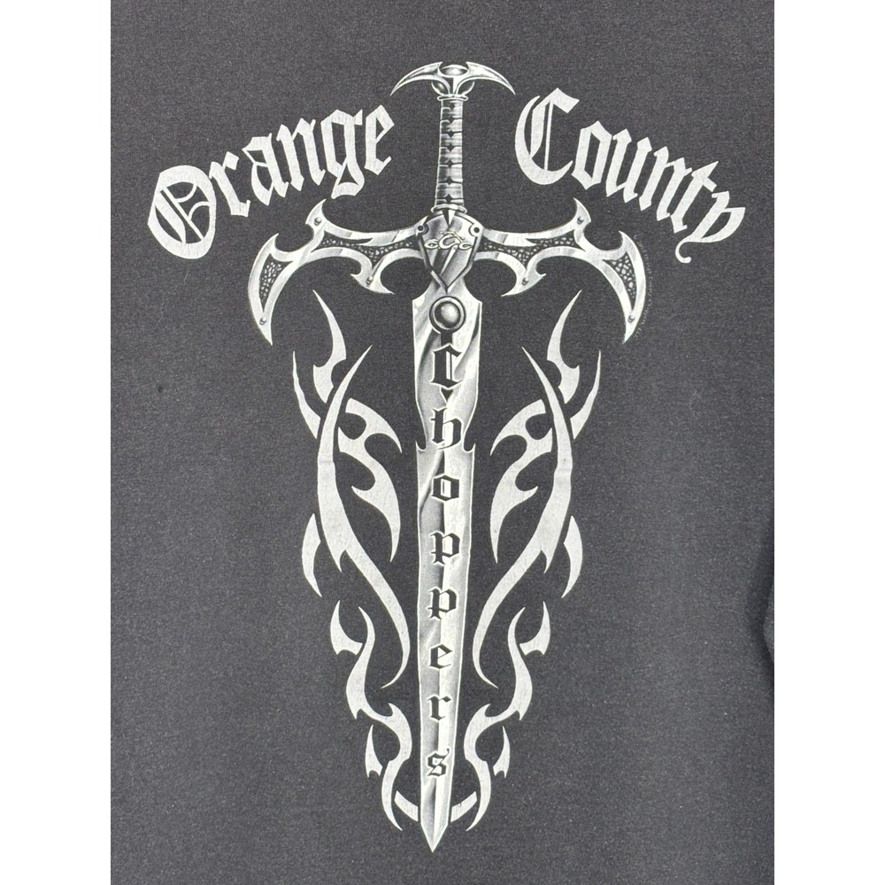 Orange County Choppers Shirt Mens Black Graphic Biker Short Sleeve XL Dagger